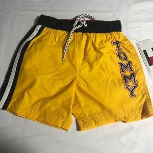 Tommy Hilfiger yellow swim trunks 6-12 mos NWT